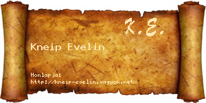 Kneip Evelin névjegykártya